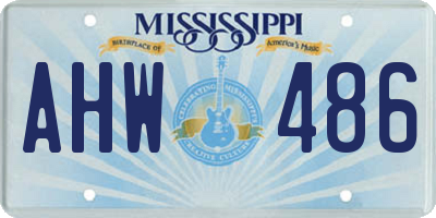 MS license plate AHW486