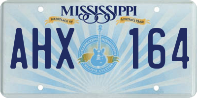 MS license plate AHX164