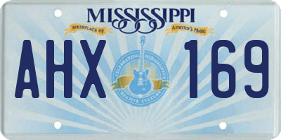 MS license plate AHX169