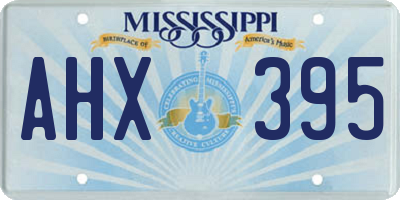 MS license plate AHX395