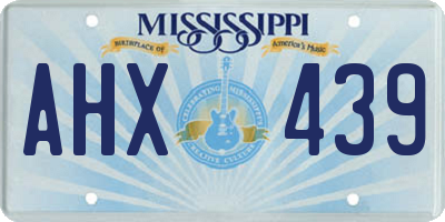MS license plate AHX439