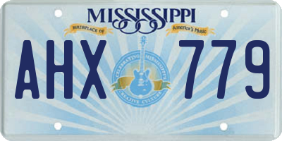 MS license plate AHX779