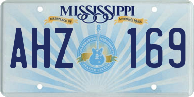 MS license plate AHZ169