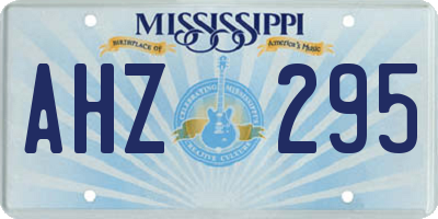 MS license plate AHZ295