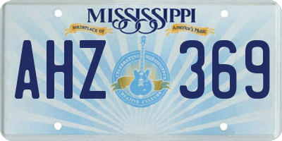 MS license plate AHZ369