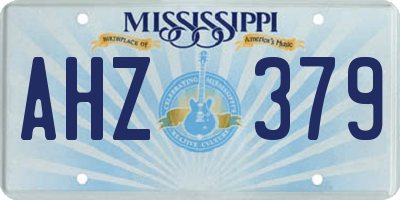 MS license plate AHZ379