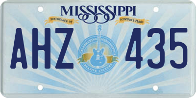 MS license plate AHZ435