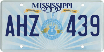 MS license plate AHZ439