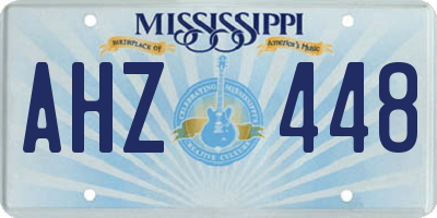 MS license plate AHZ448