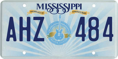 MS license plate AHZ484