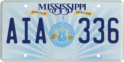 MS license plate AIA336