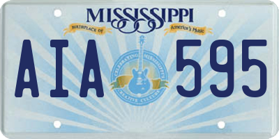 MS license plate AIA595