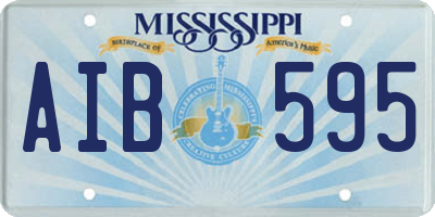 MS license plate AIB595