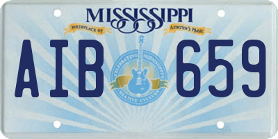 MS license plate AIB659