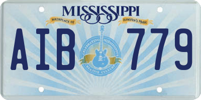 MS license plate AIB779