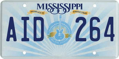 MS license plate AID264