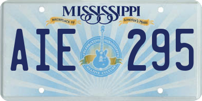 MS license plate AIE295