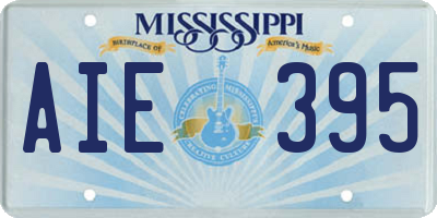 MS license plate AIE395