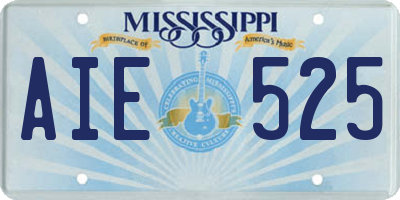 MS license plate AIE525