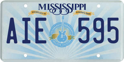 MS license plate AIE595