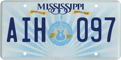 MS license plate AIH097