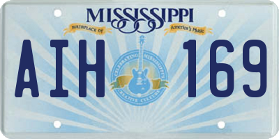 MS license plate AIH169