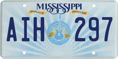 MS license plate AIH297
