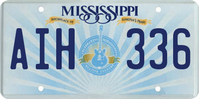 MS license plate AIH336