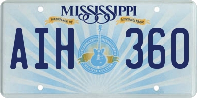 MS license plate AIH360