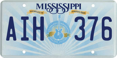 MS license plate AIH376