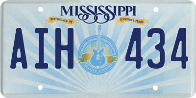 MS license plate AIH434