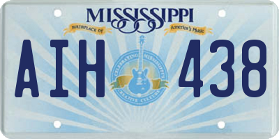 MS license plate AIH438