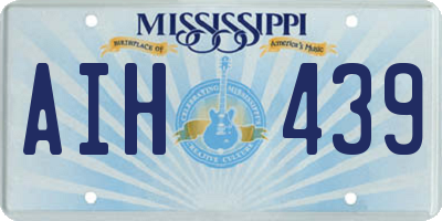 MS license plate AIH439
