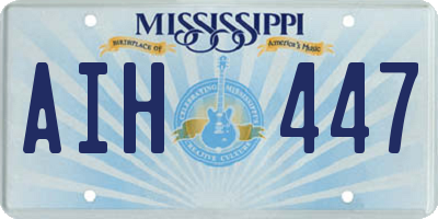 MS license plate AIH447