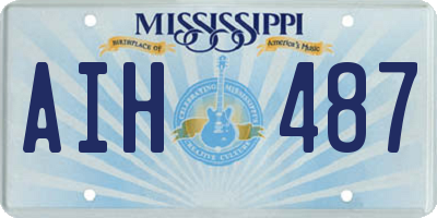 MS license plate AIH487