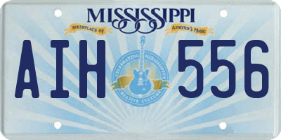 MS license plate AIH556