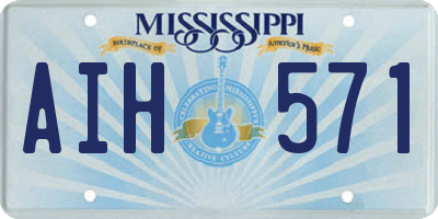MS license plate AIH571