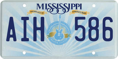 MS license plate AIH586