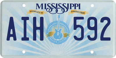 MS license plate AIH592