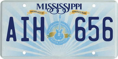 MS license plate AIH656