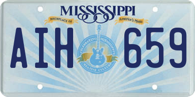 MS license plate AIH659