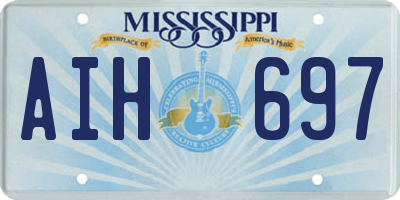 MS license plate AIH697