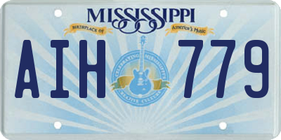 MS license plate AIH779