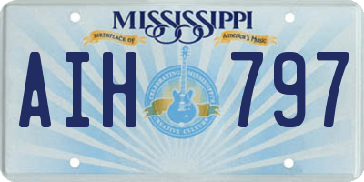MS license plate AIH797