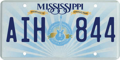 MS license plate AIH844