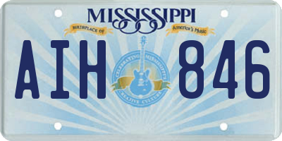 MS license plate AIH846