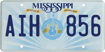 MS license plate AIH856