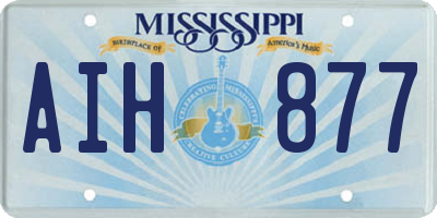 MS license plate AIH877