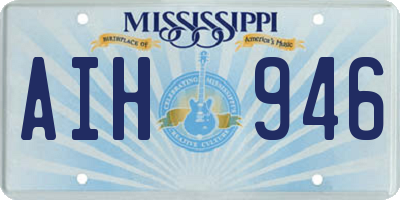 MS license plate AIH946