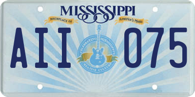 MS license plate AII075
